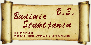 Budimir Stupljanin vizit kartica